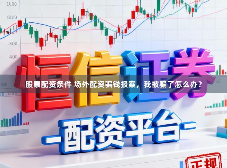 股票配资条件 场外配资骗钱报案，我被骗了怎么办？